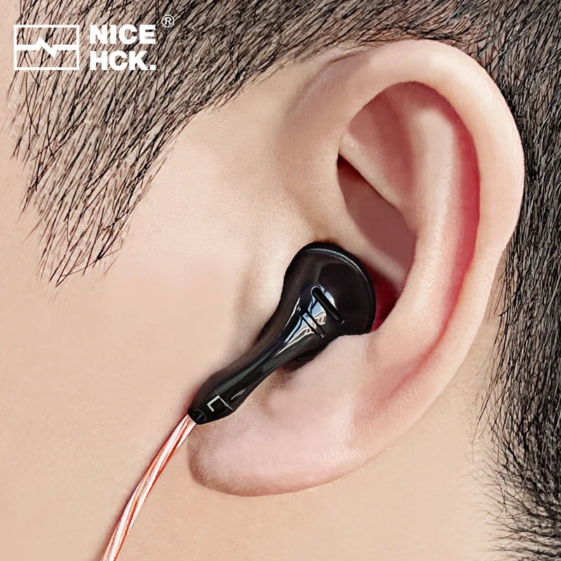 NiceHCK B70 3 5/4 4 мм штекер с яркой поверхностью IEM Hi-Fi микрофон наушники-вкладыши 14 8