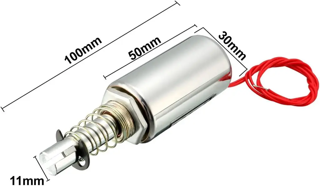 MQ8-Z15B DC 12V 24V трубчатый соленоид Электромагнит 0 мм ход 3 кг 2 фунта 10N сила тягового