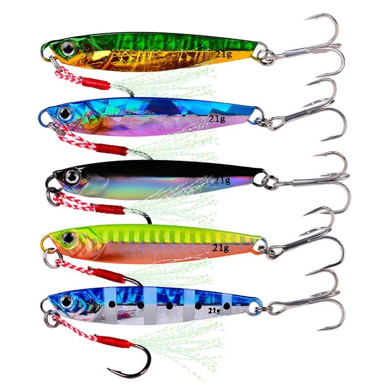 Металлическая Литая Джиг-ложка Рыболовная Приманка 7/10/14/17/21 Г Пляжная Отсадка