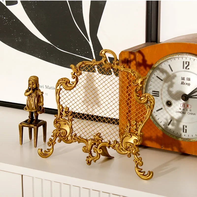 Французская ретро латунная стойка для ювелирных изделий креативная сетка