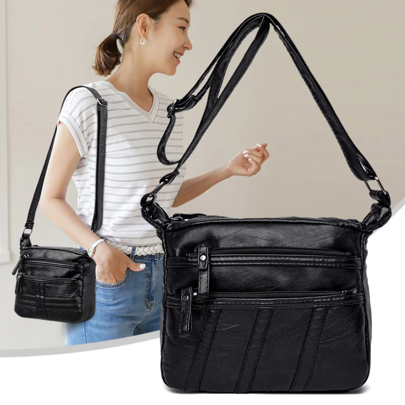 

Женская сумка, Новая мягкая кожаная текстурная сумка на одно плечо, модная удобная трендовая сумка для мам, вместительная сумка-мессенджер