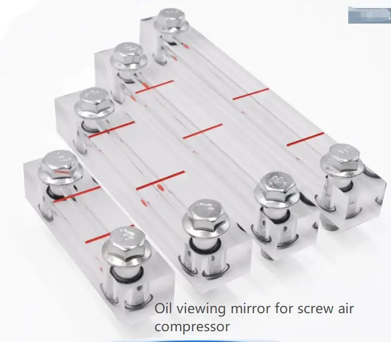

1pcs Screw Air Compressor Oil Viewing Mirror Oil Level Gauge OilMeter Oil Window Fusheng Shensteel Hitachi Kaisan Oil Marker 140