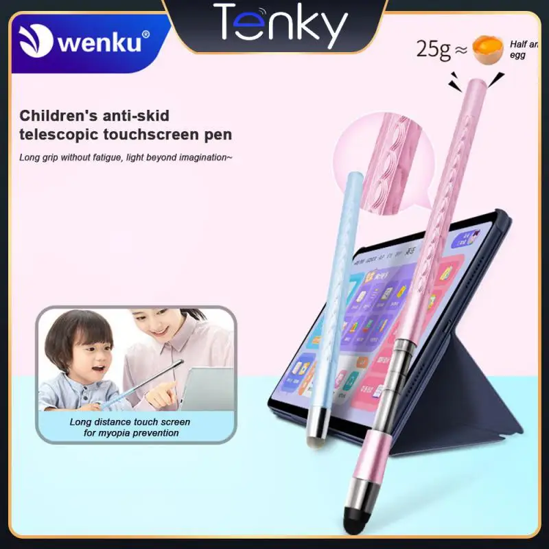 

Touch Screen Telescopic Teaching Whip Pen Childrens Eye Protection Tutoring Stylus Office Learning Painting Game Writing