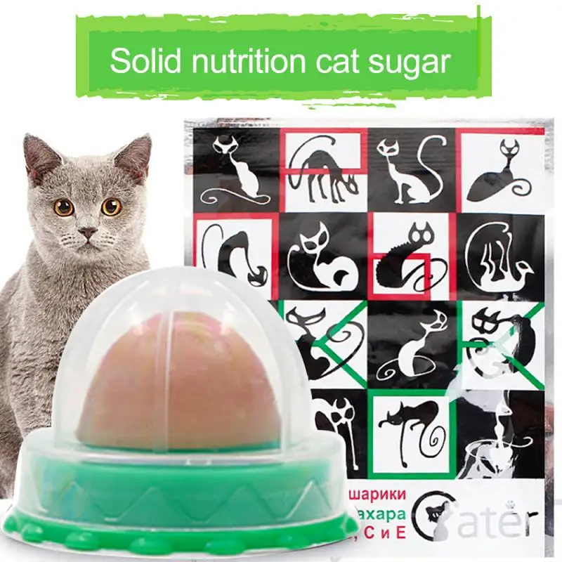 

Cat Catnip Cat Toys Cat Mint Healthy Nutrition Cat Energy Ball On The Wall Candy Snacks Cat Lollipop Goods For Cats Pet Products
