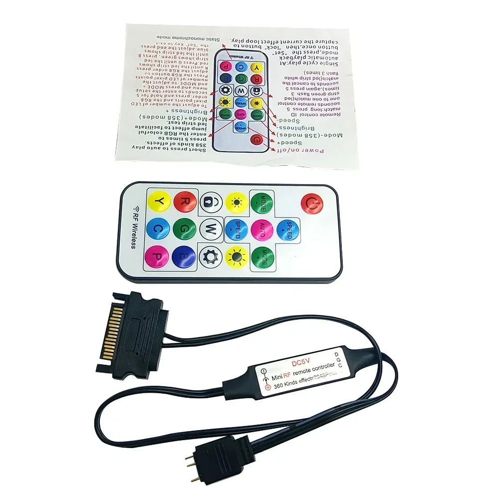 Светодиодный контроллер RGB 12 В постоянного тока 5050 RF17 Keys Дистанционный