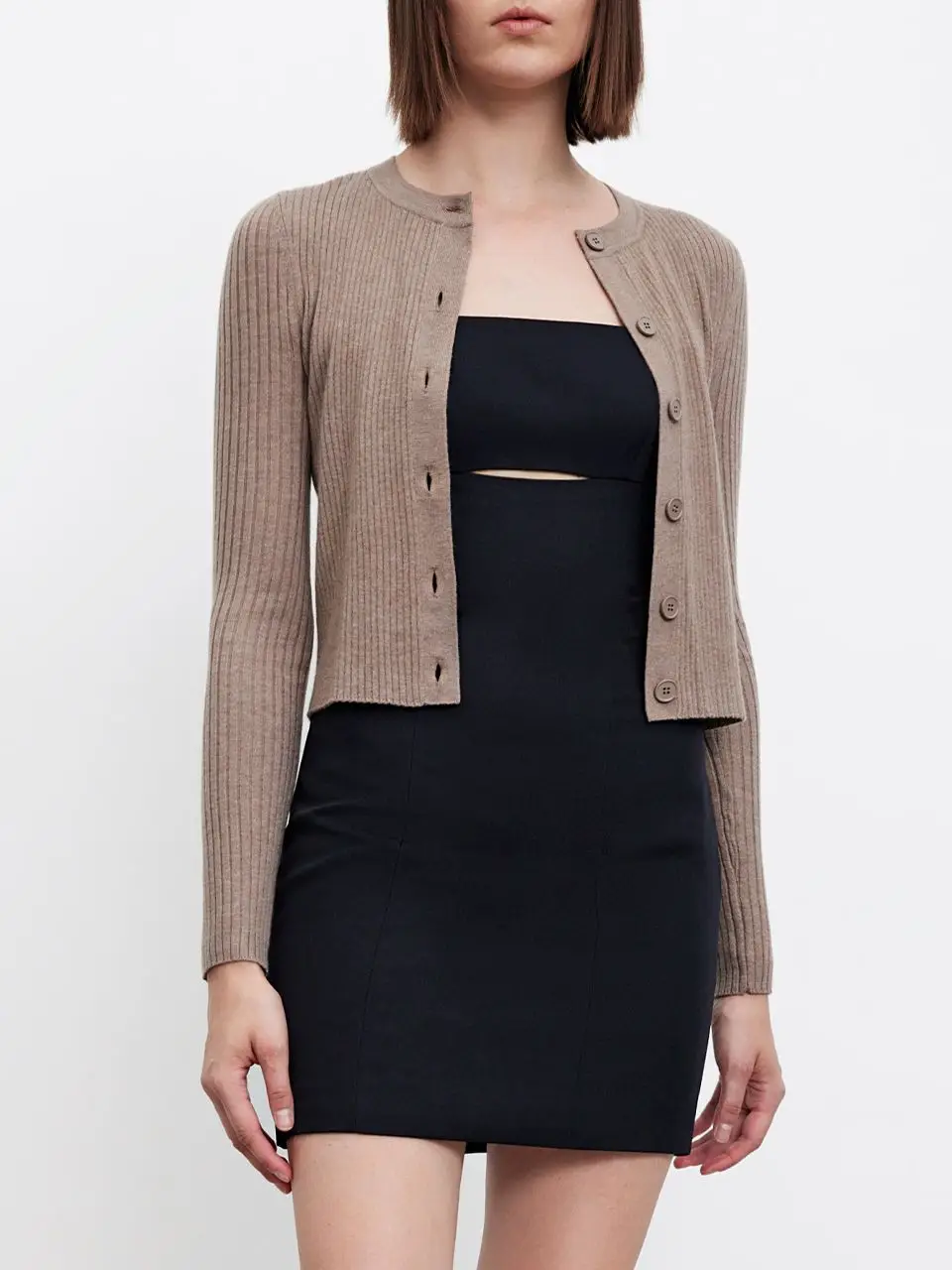 

Urban Revivo Women Button Up Rib Knit Cardigan
