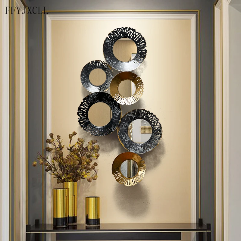 

Американский простой светильник для гостиной, Роскошный Металлический фон, украшение для стены, креативный кулон, украшение для спальни и д...