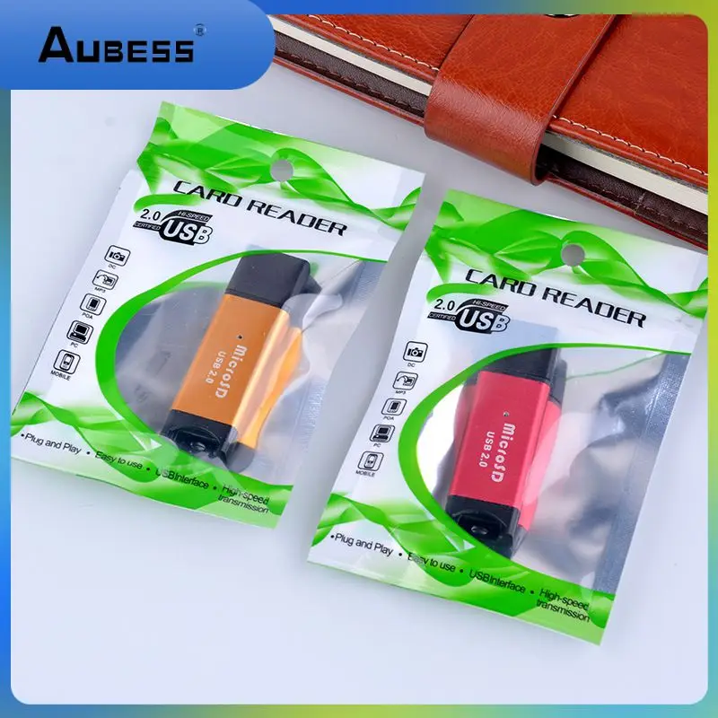

The new compact and portable beautifully designed multicolor aluminum alloy TF card memory card reader is compatible with USB2.0