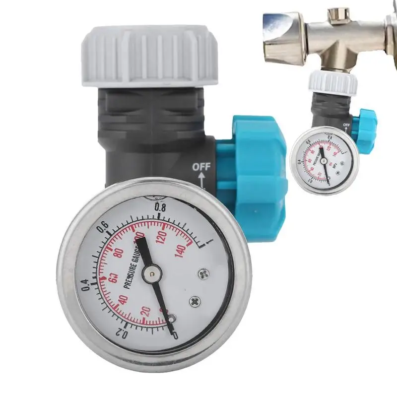 

Садовый водорегулятор, герметичный клапан с манометром, Универсальный Регулируемый медный регулятор воды, Редуктор давления для теплиц