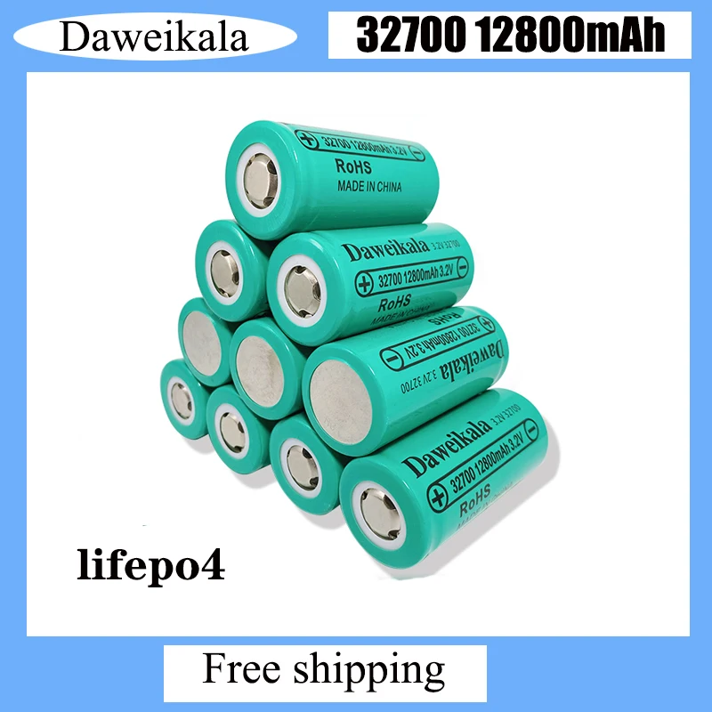 

100% Original 32700 12800mAh 3.2V Lifepo4 Rechargeable Battery Professional Lithium Iron Phosphate Power Battery With12.8 Ah50A