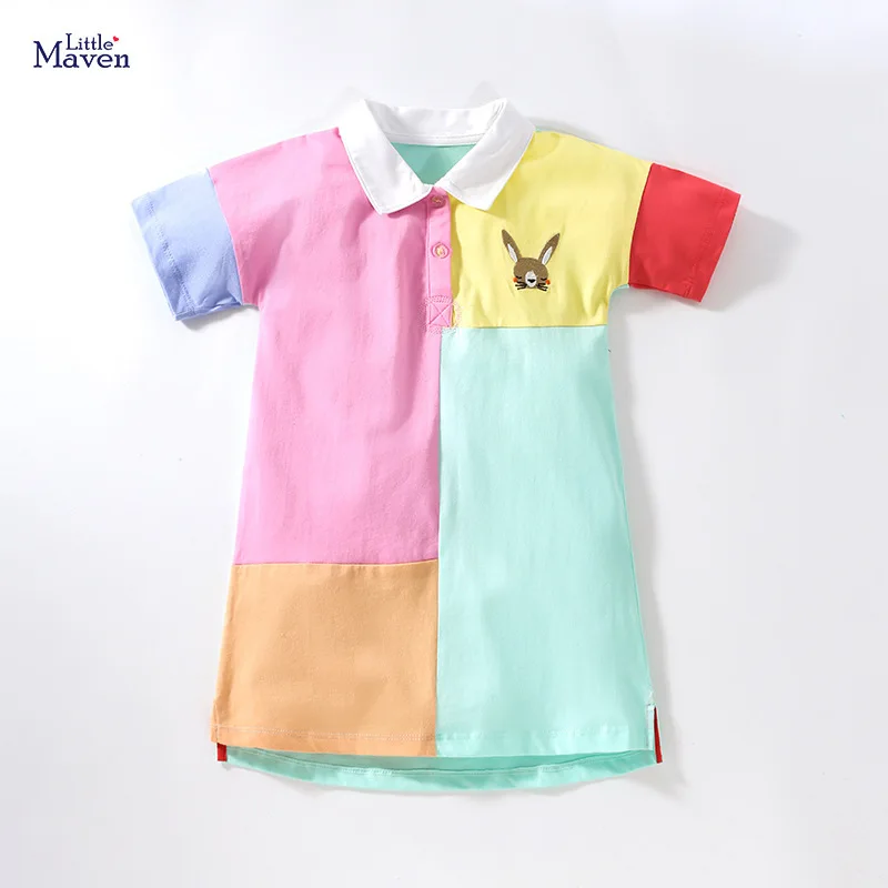 

Хлопковое платье для маленьких девочек, ярких цветов