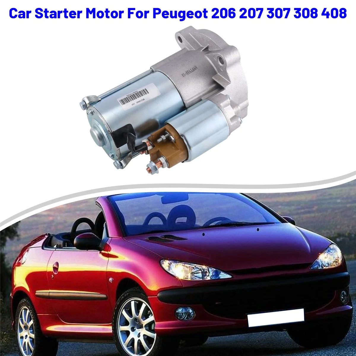 9648644680 Автомобильный стартер для Peugeot 206 207 307 308 408 Citroen C2 Xsara Picasso 1 6 TU5JP4 (NFU)