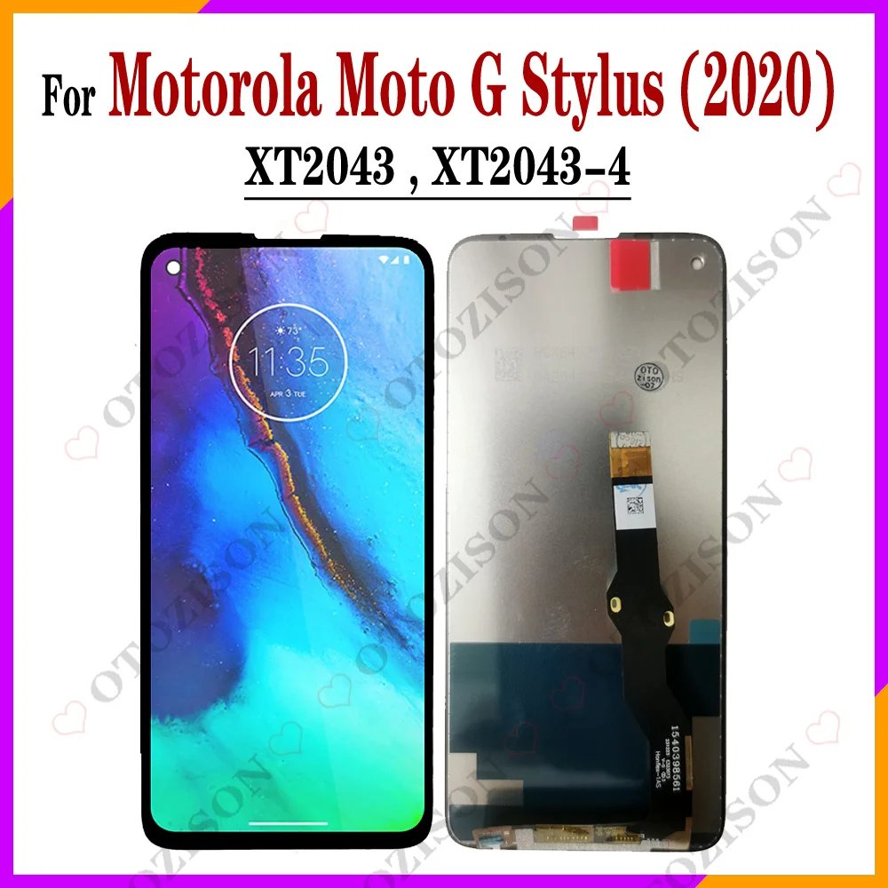 Дисплей 6 4 дюйма для Motorola Moto G Stylus 2020 ЖК-экран XT2043 XT2043-4 сенсорный с дигитайзером