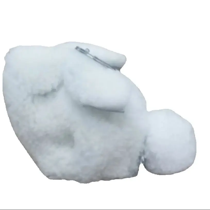 Очаровательный черный кролик на заказ Рождественский подарок меховой кошелек