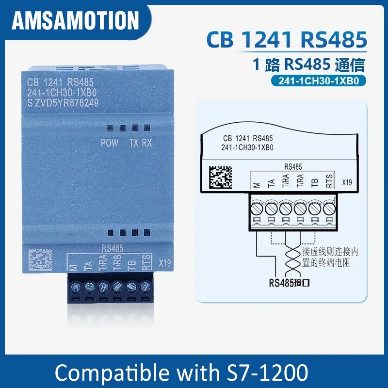 

Сигнальная плата CB1241 подходит для процессора Siemens S7-1200 1214, RS485, 241-1CH30-1XB0 234-5HD30-0XB0 222-1BD30