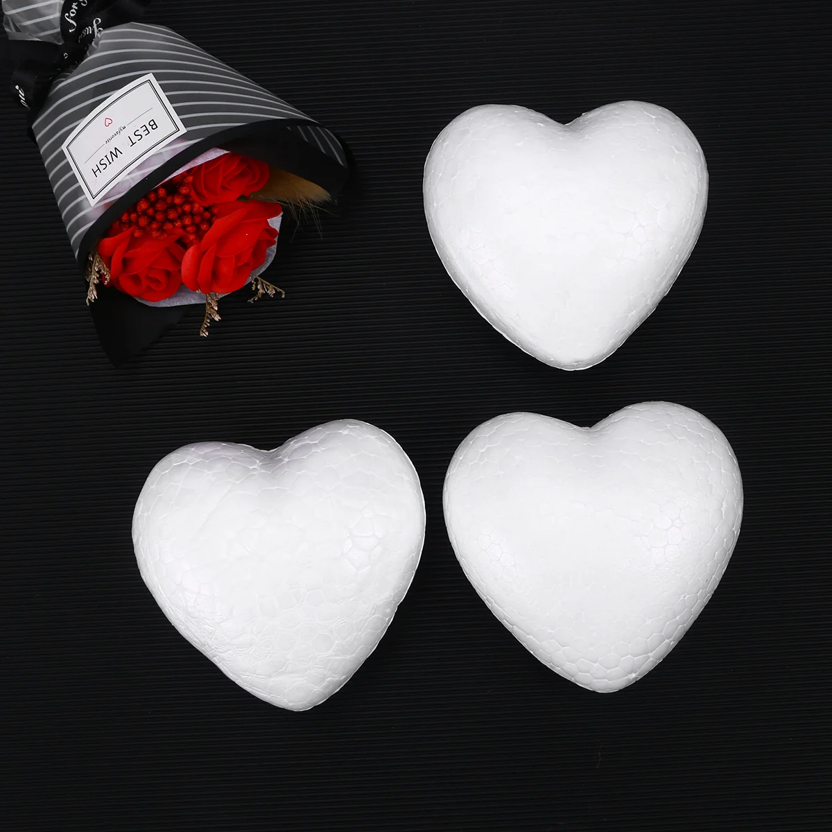 

Foam Heart Styrofoam Hearts Craft Crafts Shapes Polystyrene Diy Shaped Wreath White Valentines Shape Wedding Day Ornament Inch
