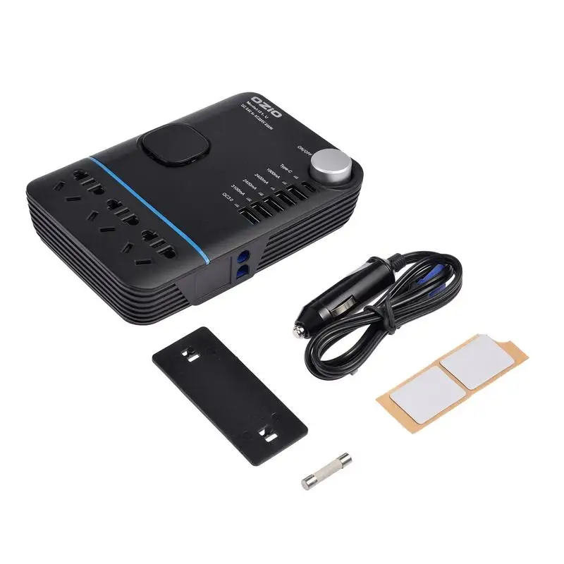 

200W Car Power Cigarette Lighter Inverter DC 12V To AC 220V Converter Charger Adapter Lighter Socket USB Output