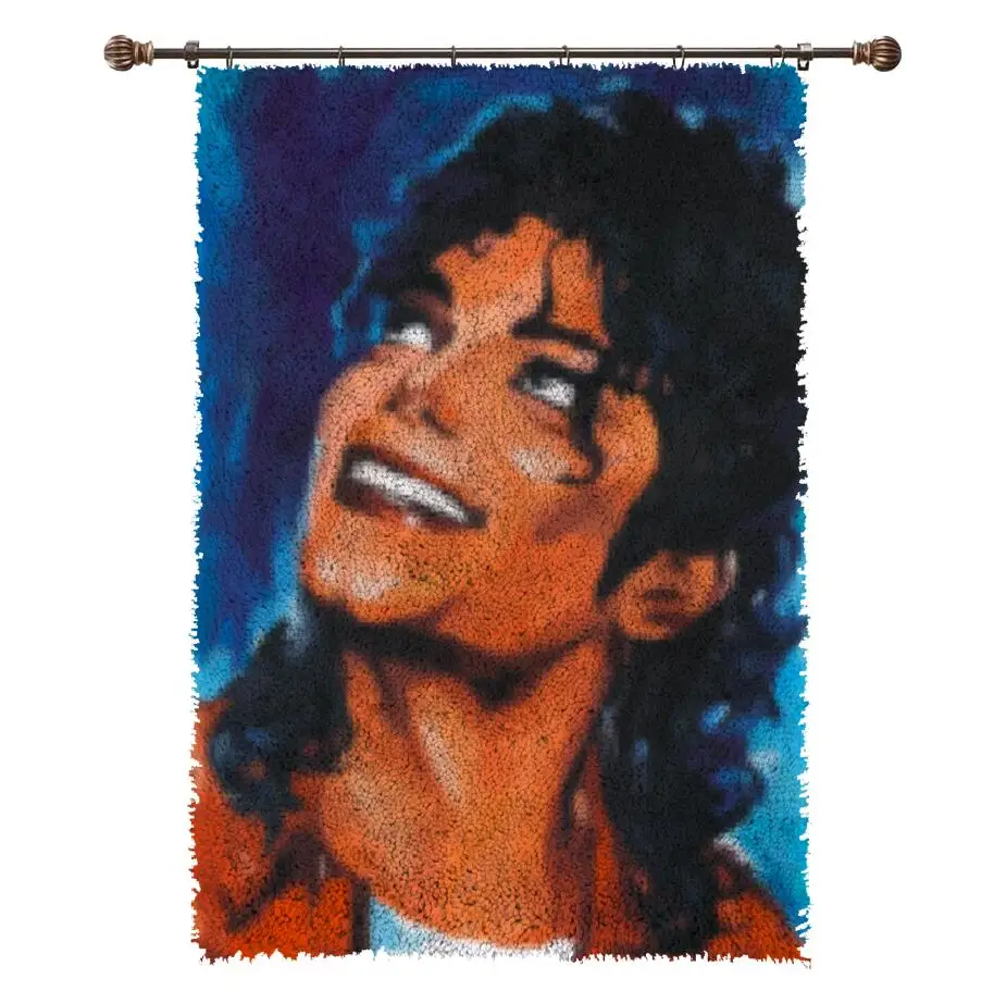 

Latch Hook Rug Kit DIY Carpet Handcraft Segment Embroidery Practical Sofa Cushion Carpet Embroidered