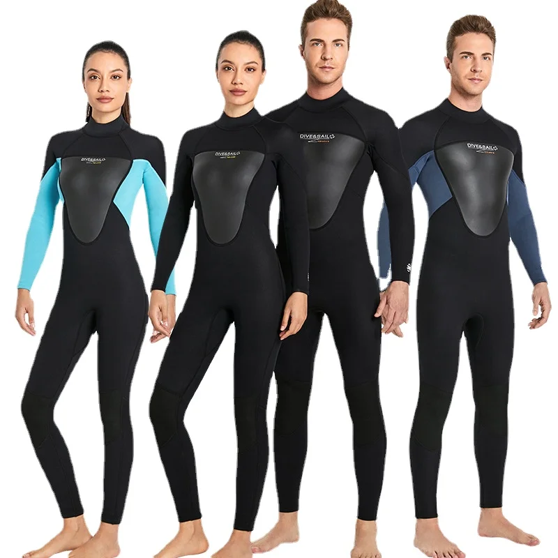 

3mm Neoprene Wetsuits Full Body Scuba Diving Suits for Women Snorkeling Surfing Swimming Long Sleeve Keep Warm for Water Sports