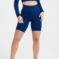 luoyiyang high waist push up booty lifting seamless soft yoga women sports fitness slim nylon knitted cycling shorts gym