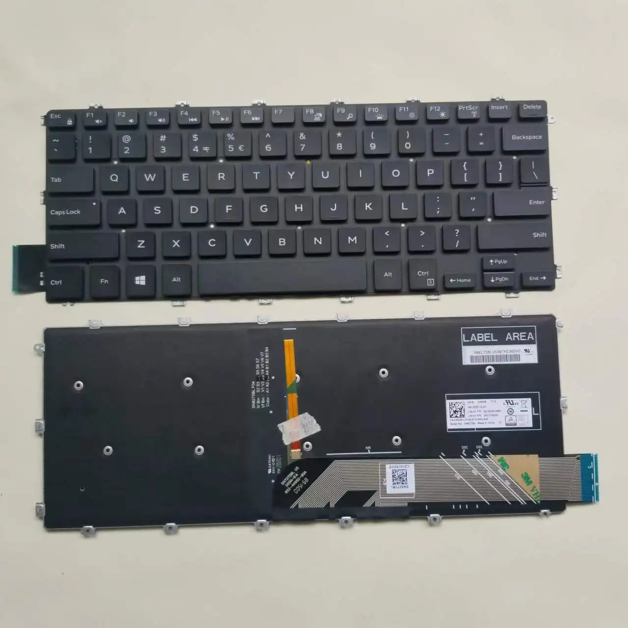 Новая американская клавиатура с подсветкой для Dell Inspiron 7386 7380 7580 7586 5580 5582 5585 5480 5481