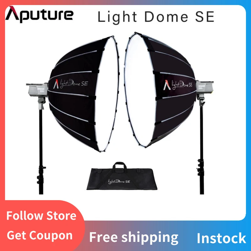 

Aputure Light Dome SE Softbox Bowens Mount LED Light Lightweight Portable Flash Diffuser for 120DII 300DII Amaran 100 200D/X