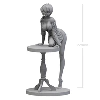124 75mm 118 100mm resin model kits beautiful sexy girl figure sculpture unpainted no color rw 679