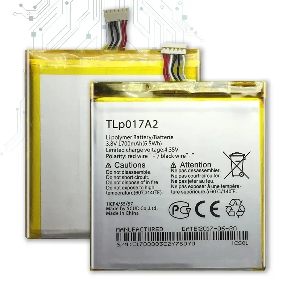 Сменный аккумулятор для Alcatel One Touch Idol Mini OT-6012A OT-6012E OT-6012W Tlp017a1 Tlp017a2 1700 мАч