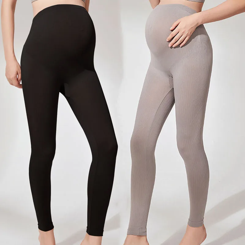 

Эластичные леггинсы с высокой талией для беременных женщин поддерживающие живот послеродовые леггинсы для коррекции фигуры штаны для фитнеса
