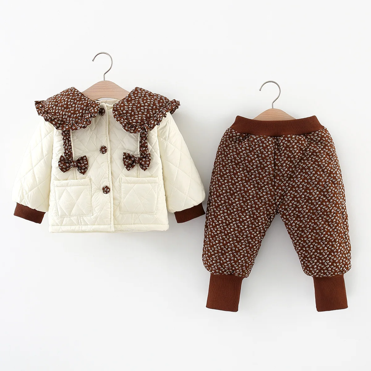 

Зимний костюм для девочек, новинка 2022, Корейская версия CHD21186