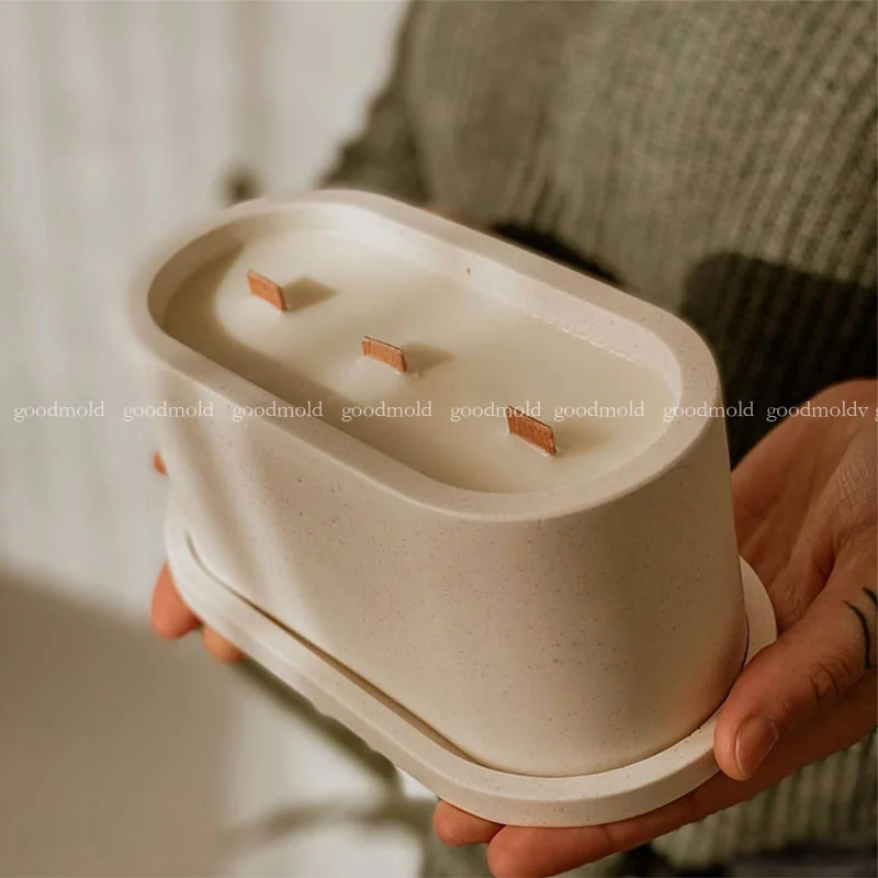 

Овальные силиконовые формы для изготовления бетонных банок, домашний декор, цветочный горшок, глиняная форма Jesmonite