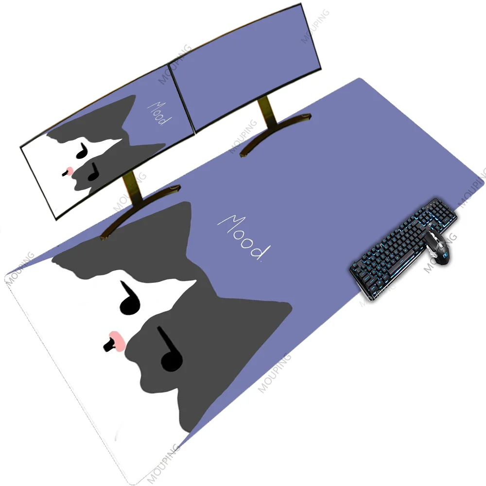 

Cute Anime Cat Great Mouse Pad Carpet Miuse Computer Non-slip Study Desk Led Pc Gaming Setup Accessories Xxxxl Gamer Decoration