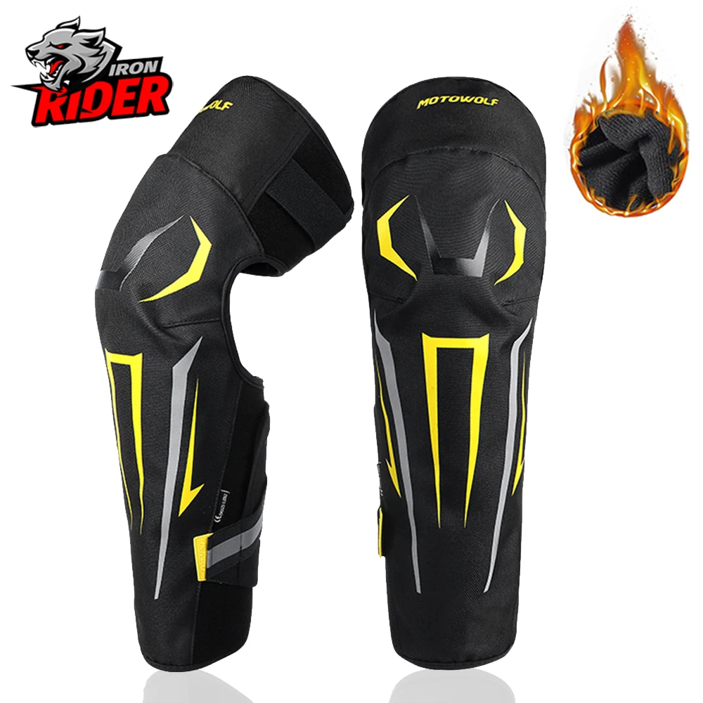 

Winter Motorcycle Knee Pads Keep Warm Anti-Fall Motorcycle Knee Protection Knight Protective Gear Moto Knee Guard