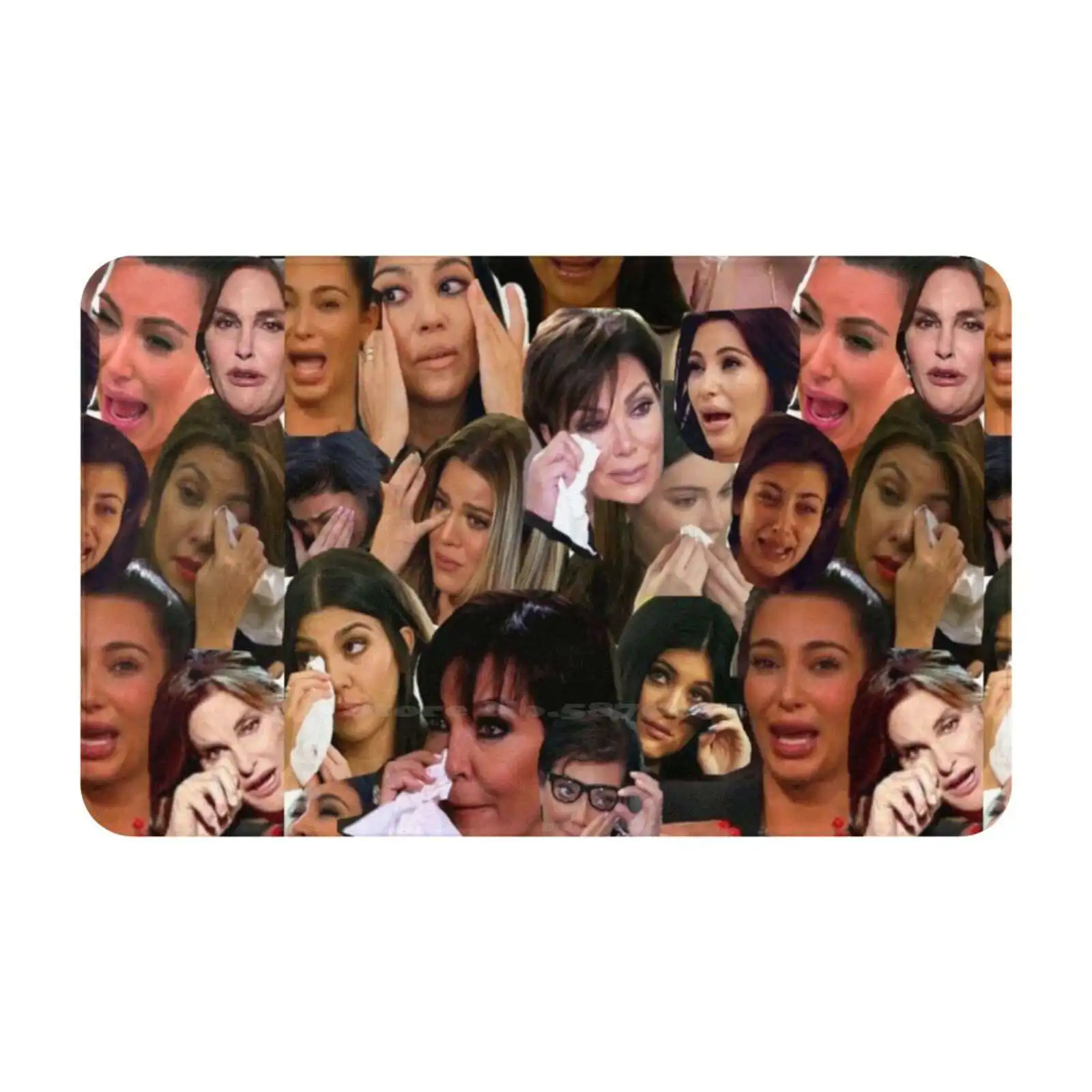 

Kardashian'S Crying Collage Comfortable Door Mat Rug Carpet Foot Pad Kendall Jenner Kylie Khloe Kourtney Caitlyn Kardashian