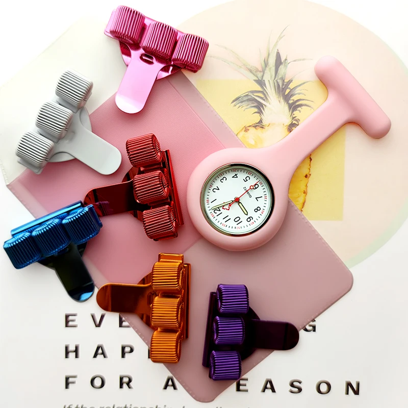 Silicone Nurse Watch with Pencil Case and Pen Holder Fob Pocket Quartz Doctor Medical Clock Nursing Accessories Gift