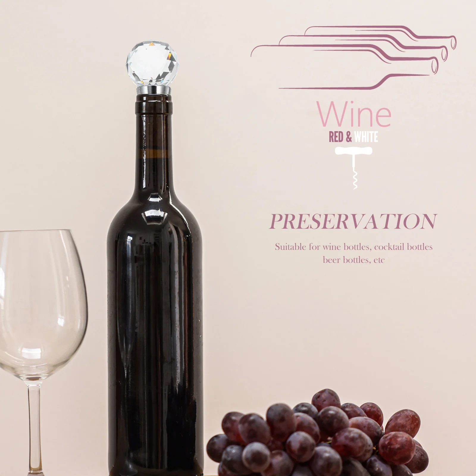 2 шт. пробка вакуумный упаковщик уплотнительная для бутылок алмазный креативный