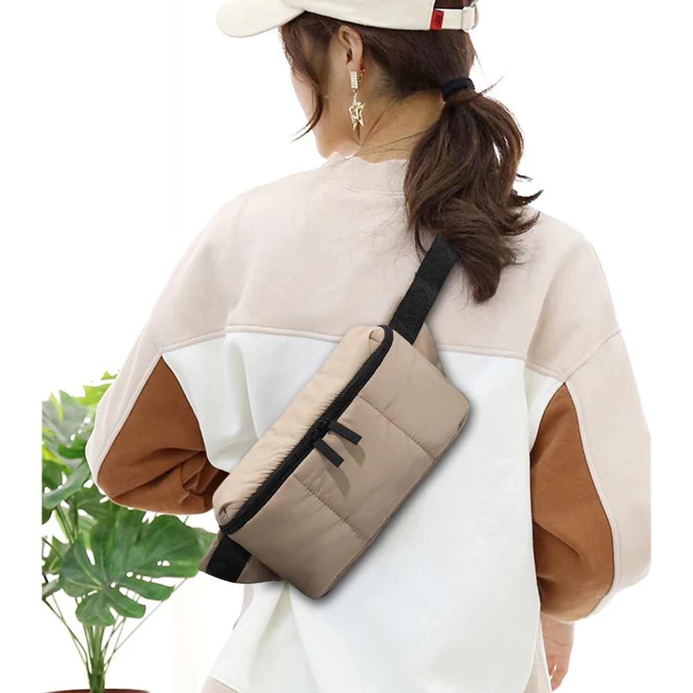 

Unisex Shoulder Bag Simple Casual Waist Bag Fashion Wear-resistant Scratchproof Lightweight Tourism Hiking Camping