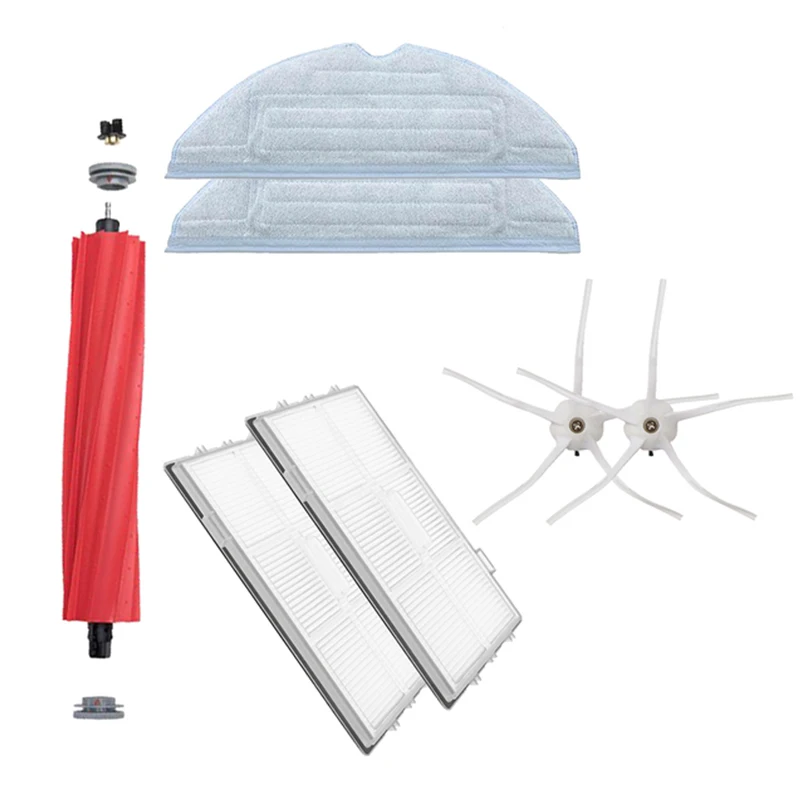 Аксессуары для пылесоса Xiaomi Roborock S7 S70 S75 S7Max S7MaxV T7s, фильтр НЕРА, боковая щетка, насадка на швабру