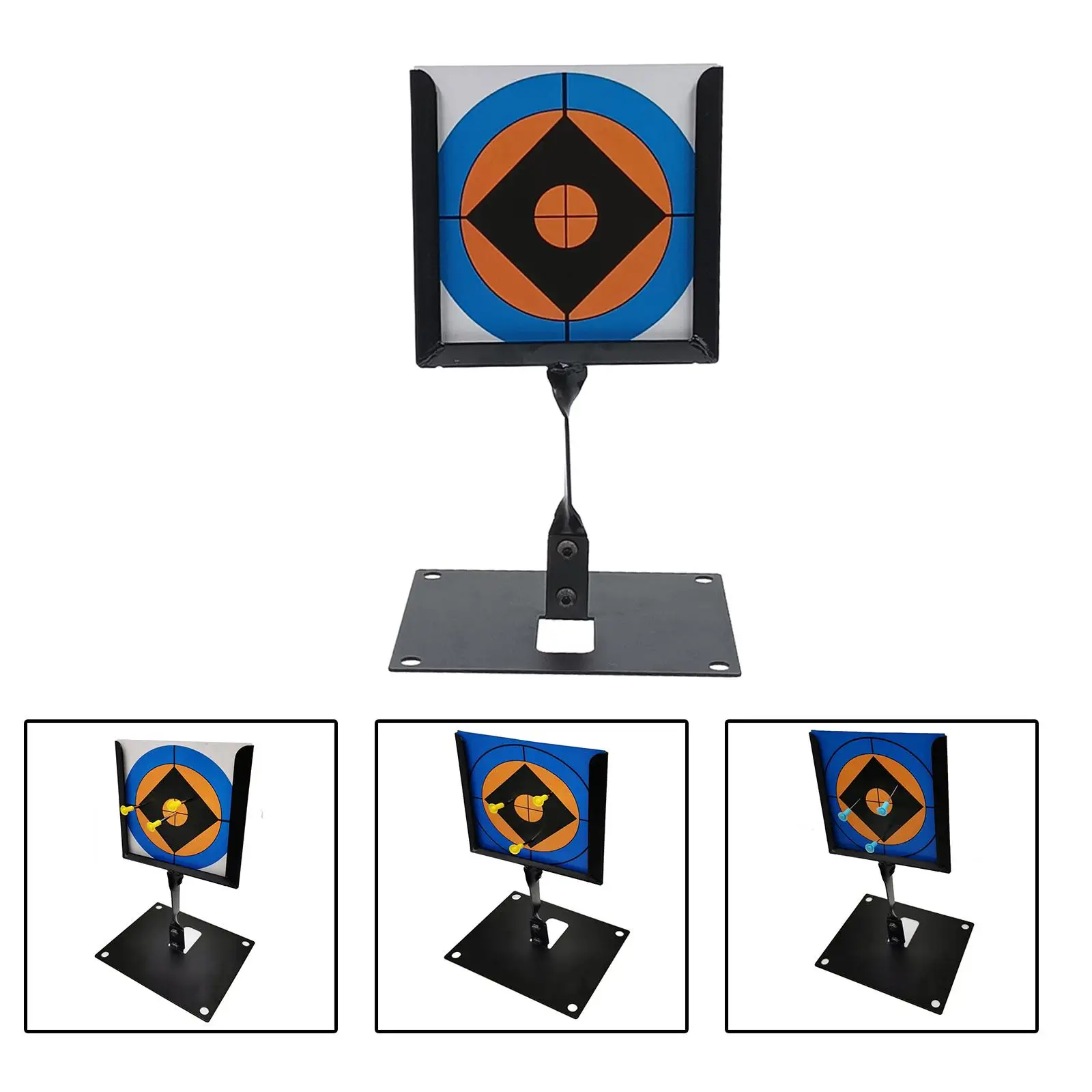 

Target Stand Holder with 14cm Paper Target Brackets Support Range