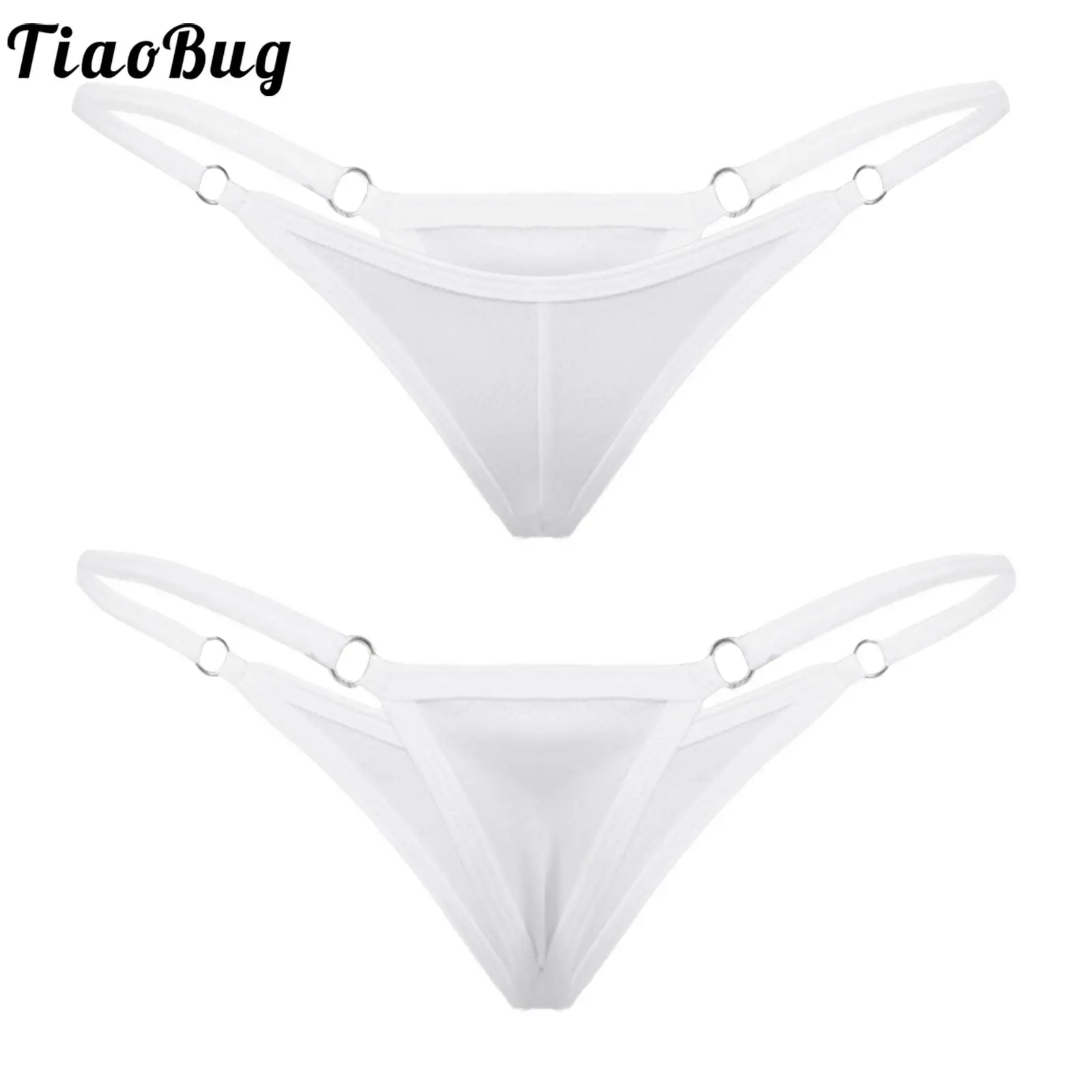 

Tiaobug Womens Pure Color Low Waist Slim Sexy Thongs Night Panties G-string for Vacation Beach Sunbathing Bikini Date Underwears