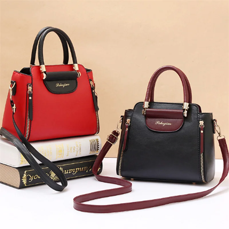 

Women's Bags 2023 New Fashion Women's Bags Hit Color Hand-held Bag Europeand The United States All-match Shoulder Messenger Bag