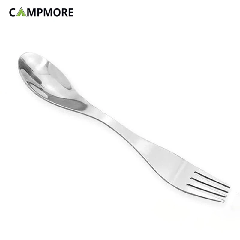 

CAMPMORE Camping Cutlery Spoon Fork Stainless Steel Portable Outdoor Camping Forks for Home Dinner Party