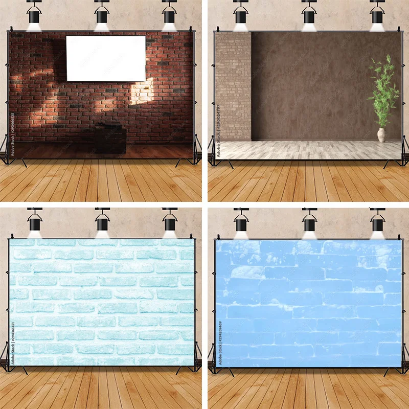 

Texture Of a Perfect Black Brick Wall With Cracks And Defects Photography Background Portrait Photo Studio Backdrops Prop QZ-50