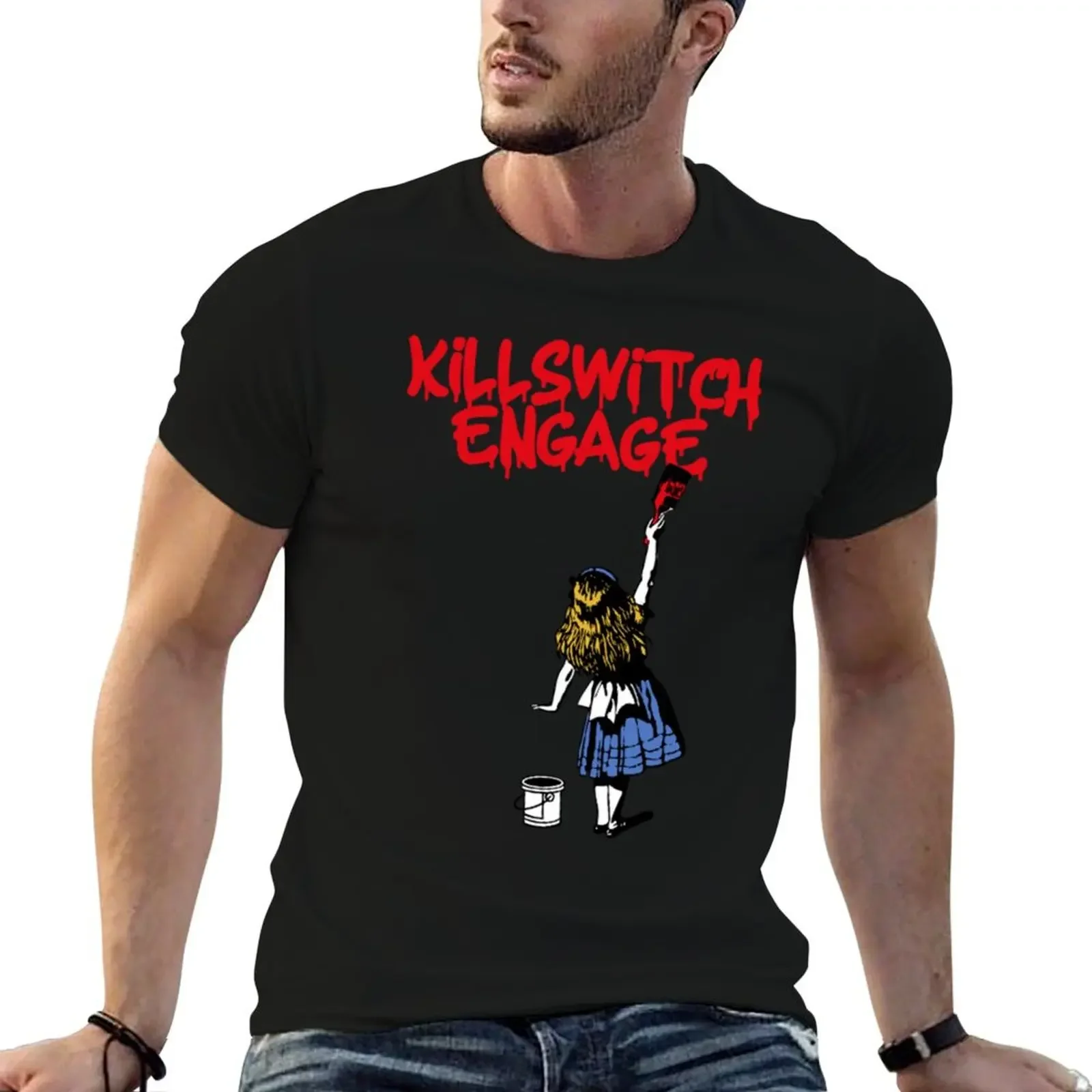 Футболка Killswitch Engage винтажное новое издание рубашки больших размеров мужские с