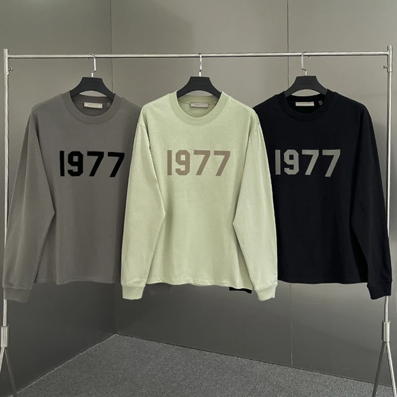 Fw22 Базовая футболка с длинным рукавом 1:1 Модные топы логотипом футболки унисекс