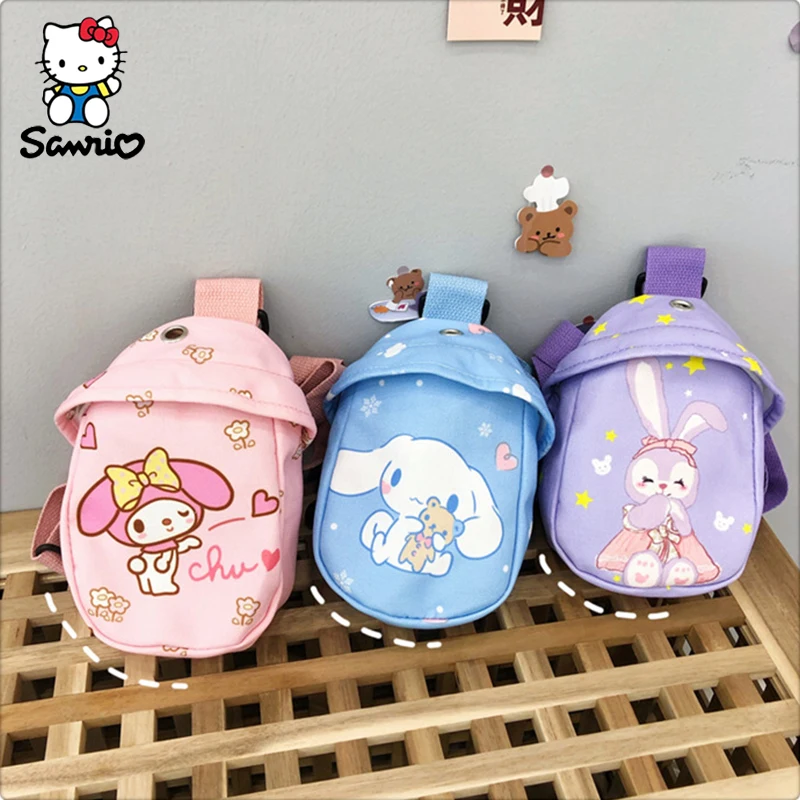 

Sanrio Messenger Bag Canvas Crossbody Cinnamoroll My Melody Chest Bags Cartoon Shoulder Bag Backpack Sanrio Wholesale Gifts Toys
