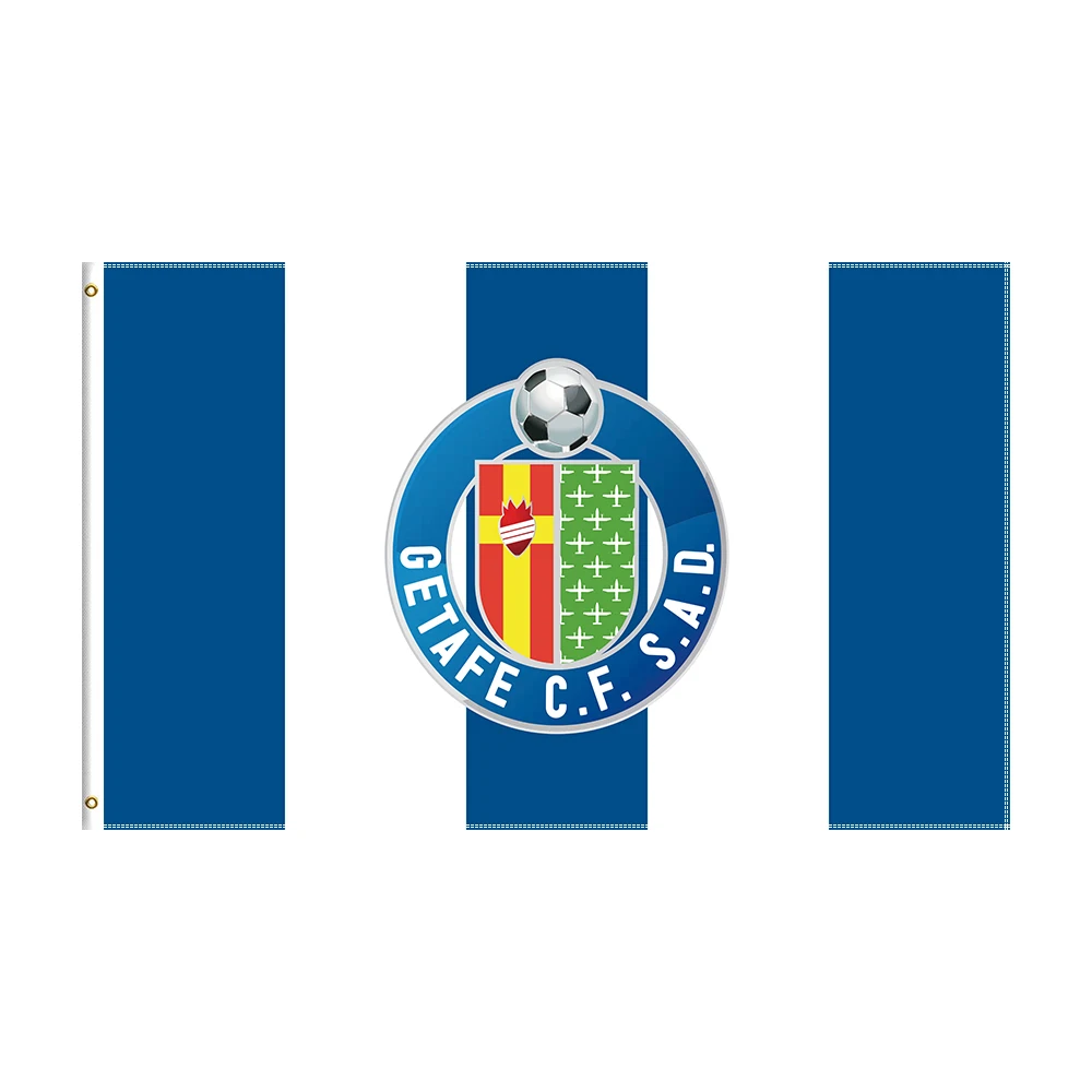 

90x150cm Getafe CF Flag Polyester Printed Football Team For Decoration