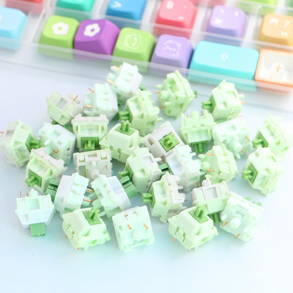 

Mechanical Keyboard Matcha Switch Linear Tactile 5Pin For Most Keycaps New Upgrade Switches Hot Plug DIY For Gaming Or Work