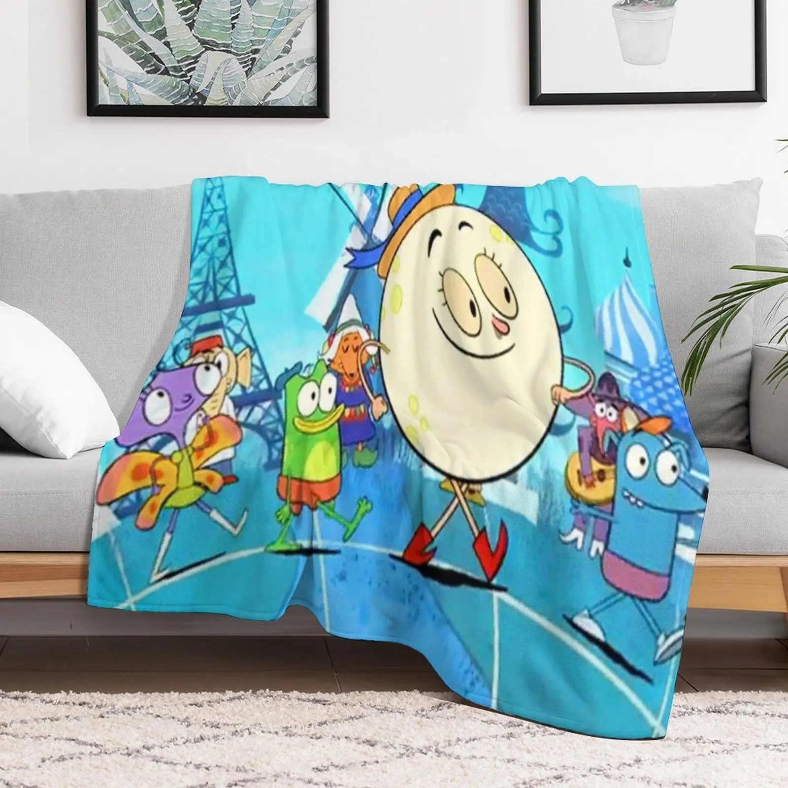 Подарок персонажей Let's Go Luna для фанатов декоративное одеяло украшения