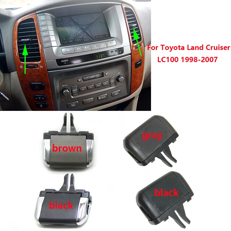 Передние вентиляционные отверстия A/C для Toyota Land Cruiser LC100 1998-2007 Lexus LX470 зажим